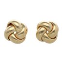 9ct Yellow Gold Knot Stud Earrings