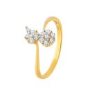 22ct Yellow Gold Radiant Cubic Zirconia Ring