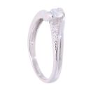 9ct White Gold 0.25ct Diamond Twist Solitaire Ring