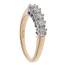 18ct Yellow Gold 0.50ct Brilliant Cut Diamond Five Stone Ring