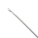 Silver Oval Franco Bracelet 8.5" By Icesia Gents