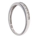 9ct White Gold 0.25ct Princess And Baguette Cut Diamond Ring