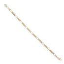 9ct Yellow Gold Fancy Bracelet 7.5"