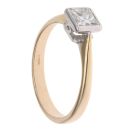 9ct Yellow Gold 0.55ct Princess Cut Diamond Solitaire Ring