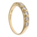 18ct Yellow Gold 0.70ct Brilliant Cut Diamond Half Eternity Ring