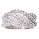 18ct White Gold 1.00ct Diamond Fancy Cluster Ring