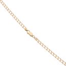 9ct Yellow Gold Square Link Curb Chain 22"