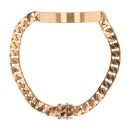 9ct Yellow Gold ID Curb Bracelet 7.5"