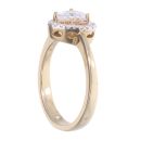 9ct Yellow Gold Cubic Zirconia Heart Cluster Ring