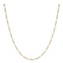 14ct Yellow Gold Figaro Style Chain 18"