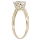 9ct Yellow Gold Cubic Zirconia Solitaire Ring