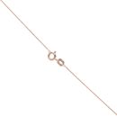 9ct White and Rose Gold Cubic Zirconia Infinity Pendant and Chain 18"