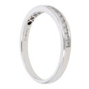 18ct White Gold 0.25ct Diamond Half Eternity Ring