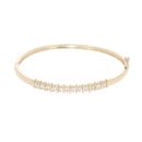 9ct Yellow Gold Cubic Zirconia Bangle