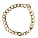 9ct Yellow Gold Curb Bracelet 8.5"