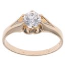 9ct Yellow Gold Cubic Zirconia Signet Ring