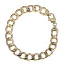 9ct Yellow Gold Curb Bracelet 9"