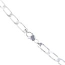 Silver Long Curb Chain 24" By Icesia