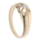 9ct Yellow Gold Cubic Zirconia Signet Ring