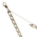 9ct Yellow Gold Double Link Curb Bracelet 7"