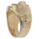 9ct Yellow Gold Patterned Horseshoe Ring