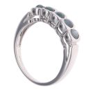 9ct White Gold Cats Eye Ring