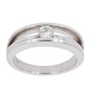 9ct White Gold 0.26ct Diamond Solitaire Ring by Anya Belle