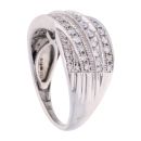 9ct White Gold 0.50ct Diamond Crossover Ring