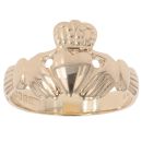 9ct Yellow Gold Plain Claddagh Ring