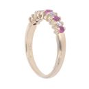 14ct Yellow Gold 0.15ct Diamond And Ruby Ring