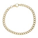 18ct Yellow Gold Curb Bracelet 8.5"