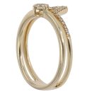 14ct Yellow Gold 0.35ct Diamond Wishbone Solitaire Ring