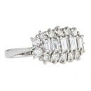 18ct White Gold 2.00ct Diamond Cluster Ring