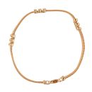 9ct Yellow Gold Triple Wave Fancy Bracelet 7"