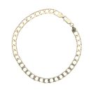 14ct Yellow Gold Curb Bracelet 8"