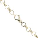 9ct Yellow Gold Patterned And Plain Belcher Chain 24"