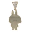 14ct Yellow Gold Cartoon Bunny Pendant