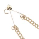 9ct Yellow Gold Heart Lock Charm Bracelet 7.5"