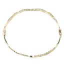 9ct Yellow Gold Duo Wave Bangle