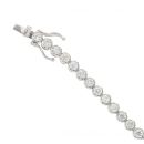 18ct White Gold 4.75ct Diamond Tennis Bracelet