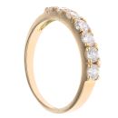 18ct Yellow Gold Cubic Zirconia Half Eternity Ring