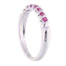 9ct White Gold Ruby Eternity Ring
