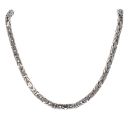 9ct White Gold Byzantine Chain 24"