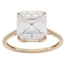 9ct Yellow Gold Cubic Zirconia Solitaire Ring