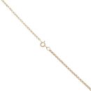 9ct Yellow Gold Cubic Zirconia Ribbon Pendant And Chain 18"