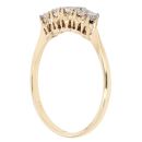 18ct Yellow Gold 0.25ct Brilliant Cut Diamond Half Eternity Ring