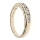 9ct Yellow Gold 0.33ct Brilliant Cut Diamond Half Eternity Ring
