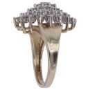 9ct Yellow Gold 0.85ct Brilliant Cut Diamond Cluster Ring