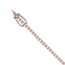 9ct White Gold Cubic Zirconia Bracelet 7"