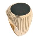 9ct Yellow Gold Bloodstone Signet Ring